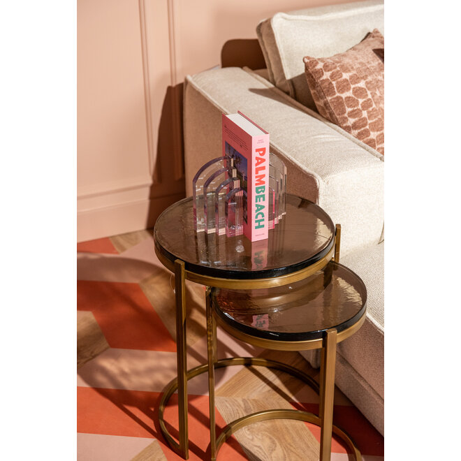 Bijzettafel Cleo gold (Set of 2)