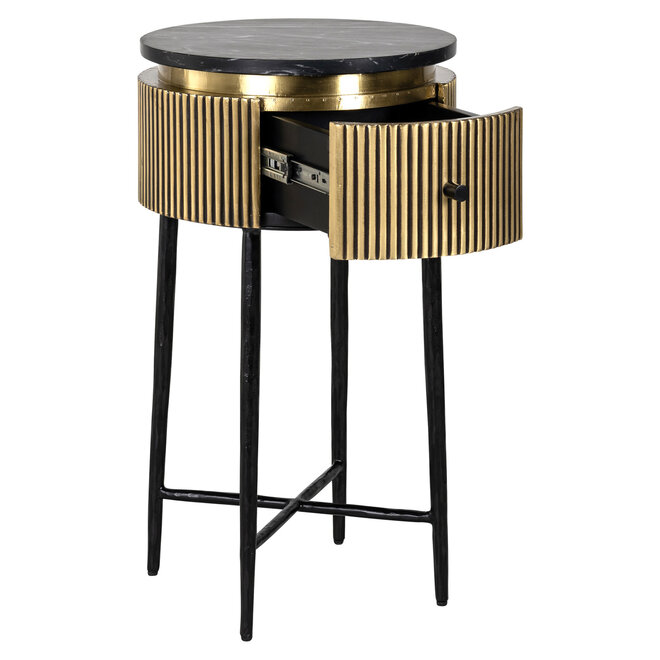 Bijzettafel Ironville gold