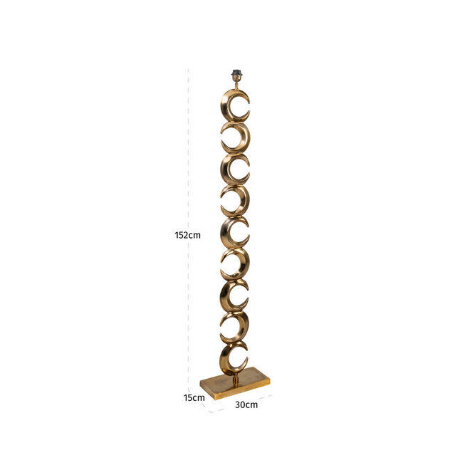 Vloerlamp Amina brass antique