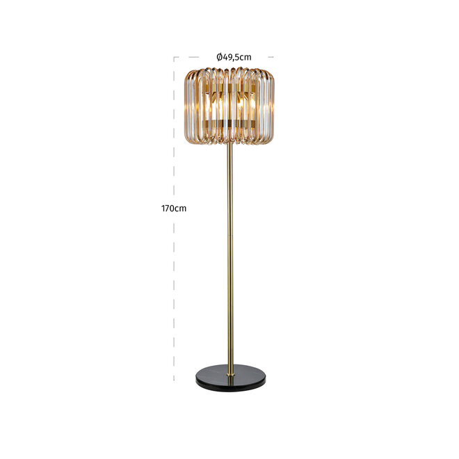Vloerlamp Channa bronze