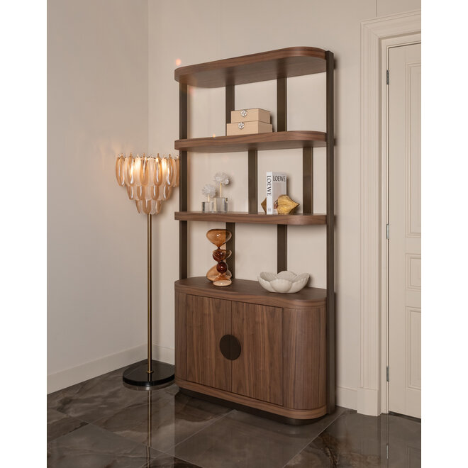 Vloerlamp Chloe brass antique