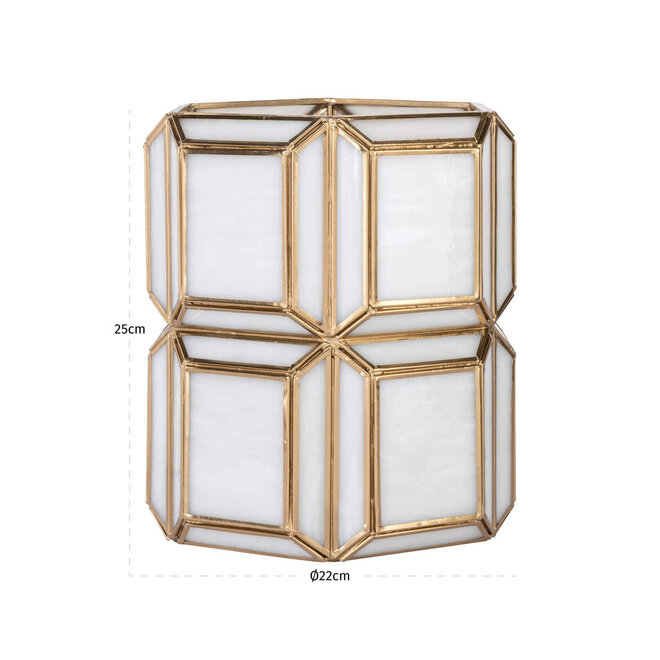 Windlicht Ariana brass antique small