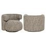 Lounge stoel Talley cobblestone swivel