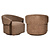 Lounge stoel Marina brown blockweave swivel fire retardant