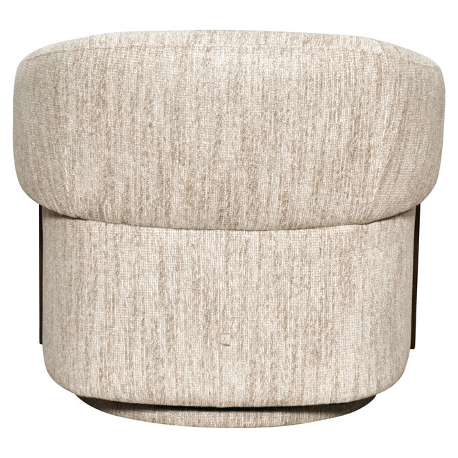 Lounge stoel Marina natural softweave swivel fire retardant