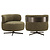 Lounge stoel Lauren moss chevron swivel