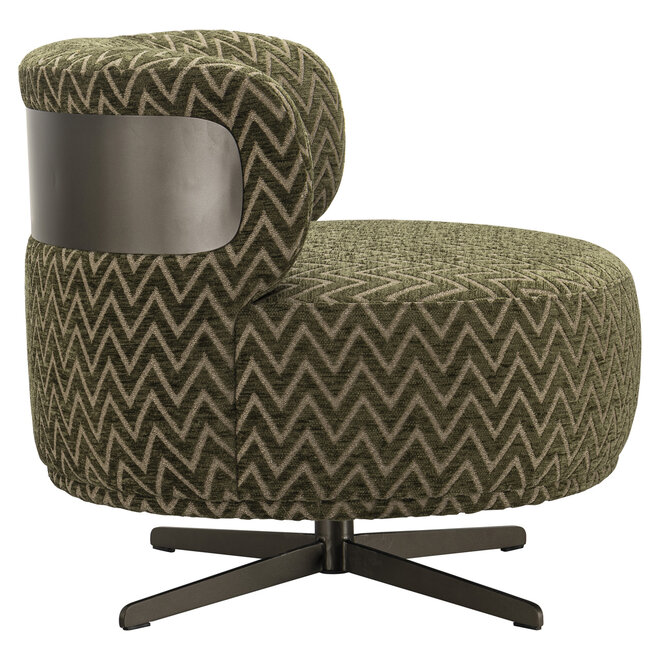 Lounge stoel Lauren moss chevron swivel