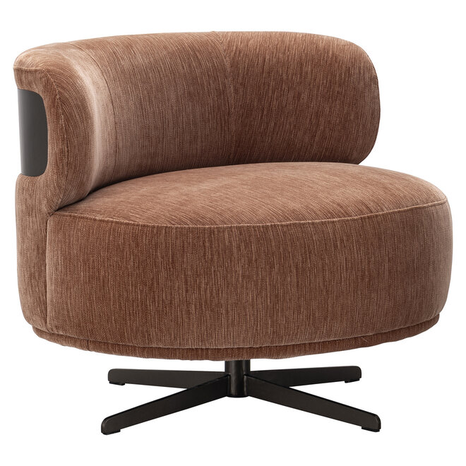 Lounge stoel Lauren be straight mocha mousse swivel