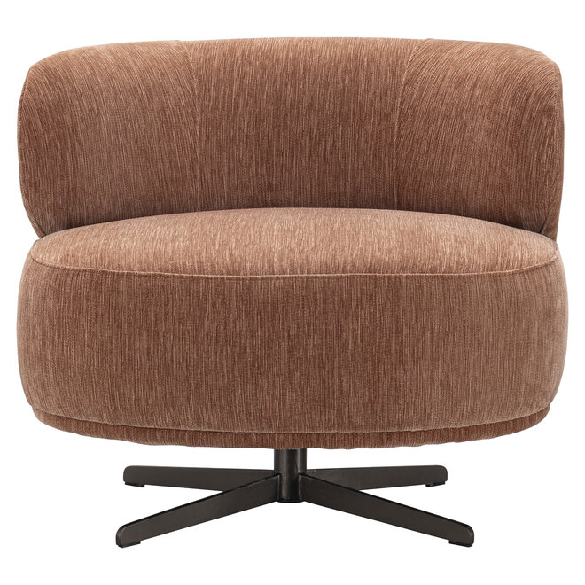 Lounge stoel Lauren be straight mocha mousse swivel