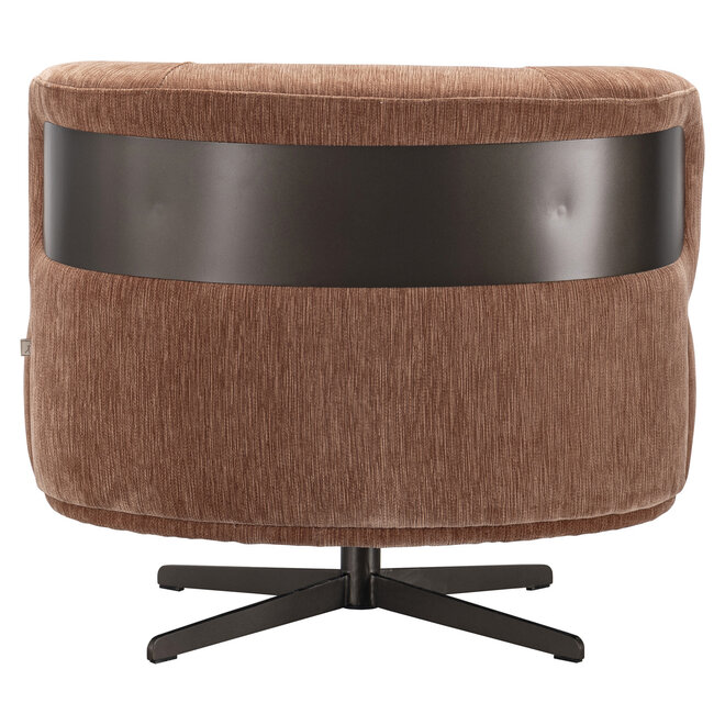 Lounge stoel Lauren be straight mocha mousse swivel