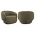 Lounge stoel Milano moss chevron