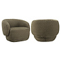 Lounge stoel Milano moss chevron