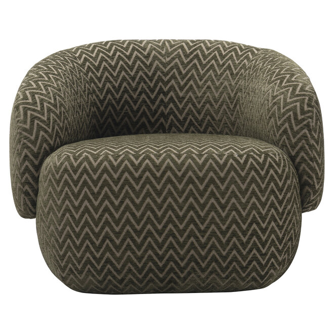 Lounge stoel Milano moss chevron