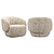 Lounge stoel Milano beige tiger