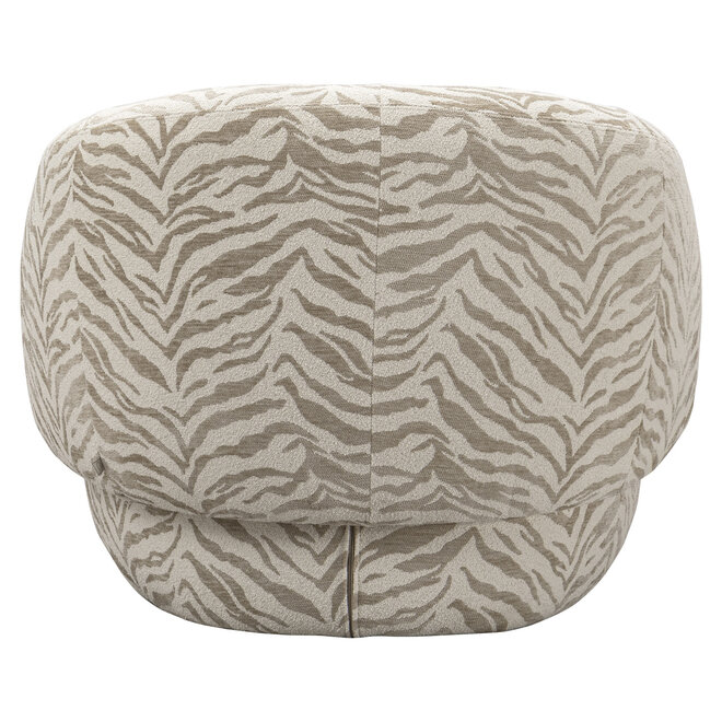 Lounge stoel Milano beige tiger