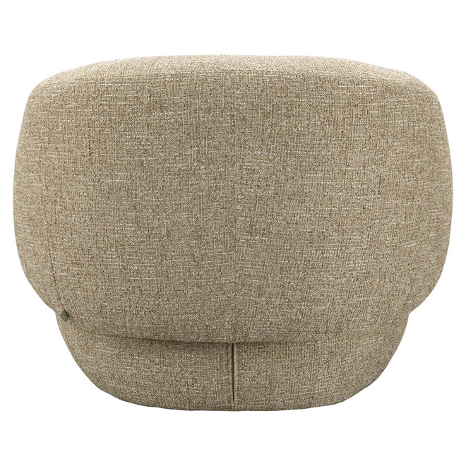 Lounge stoel Milano sand tweed fire retardant