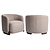 Lounge stoel Hannah mocca chunky fire retardant