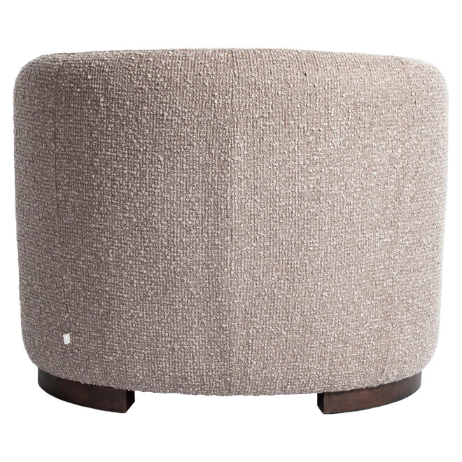 Lounge stoel Hannah mocca chunky fire retardant