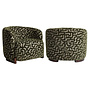 Lounge stoel Hannah moss labyrinth fire retardant