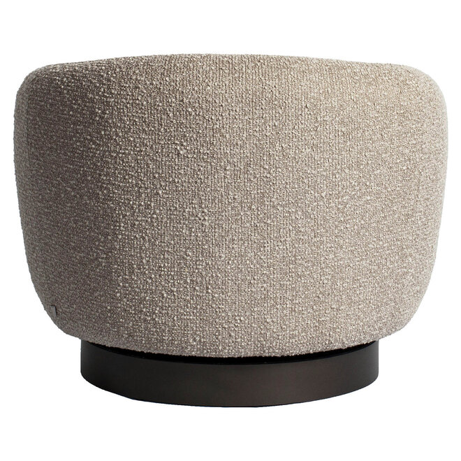 Lounge stoel Colmar natural chunky swivel