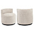 Lounge stoel Franny sand chevron