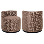 Lounge stoel Franny brown labyrinth