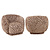 Lounge stoel Negreslo brown labyrinth swivel