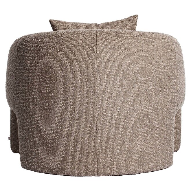 Lounge stoel Tuscany mocca chunky