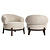 Lounge stoel Montana natural chunky fire retardant