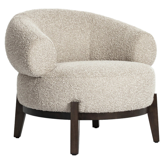 Lounge stoel Montana natural chunky fire retardant