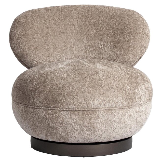 Lounge stoel Jace be easy sand swivel fire retardant