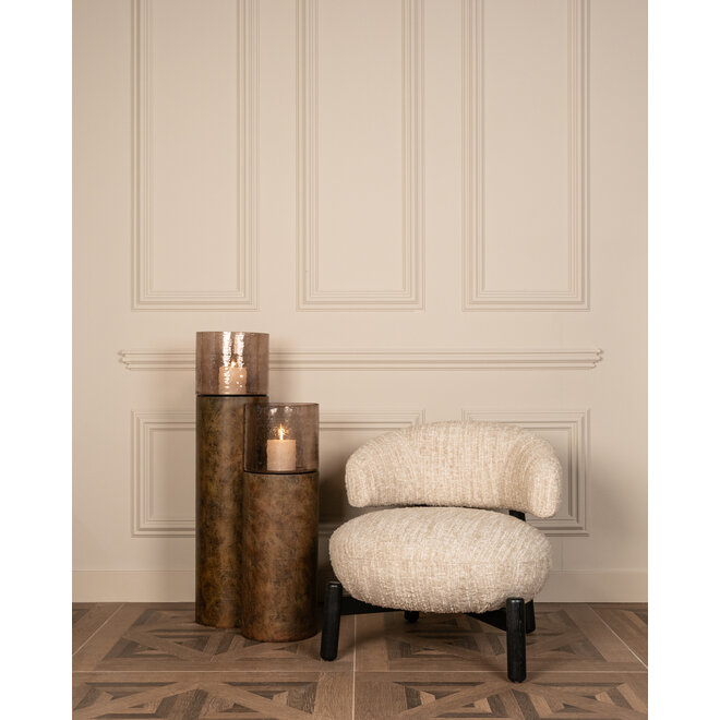 Lounge stoel Ornella beige angora