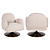 Lounge stoel Kagney biscotti swivel