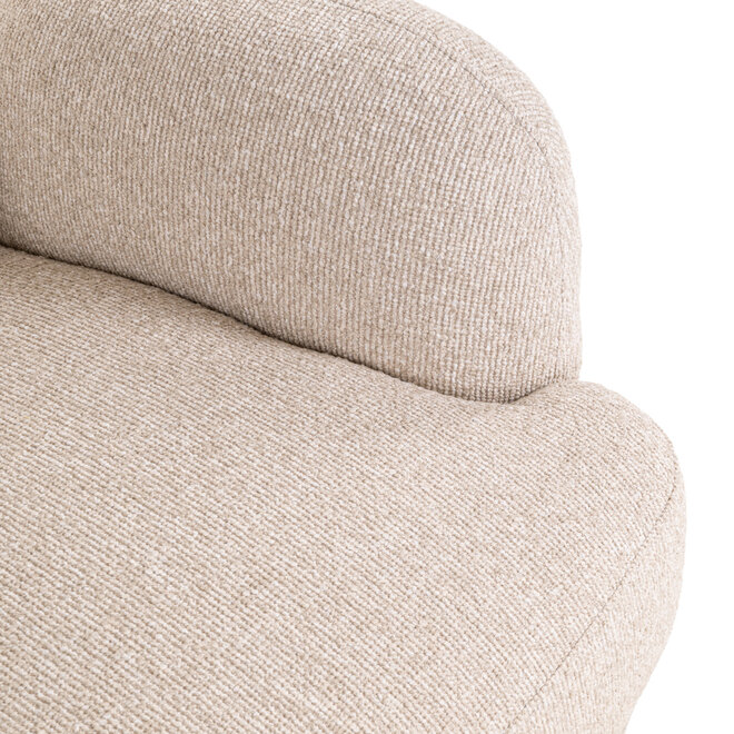 Lounge stoel Kagney biscotti swivel
