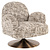 Lounge stoel Kagney brown omara swivel