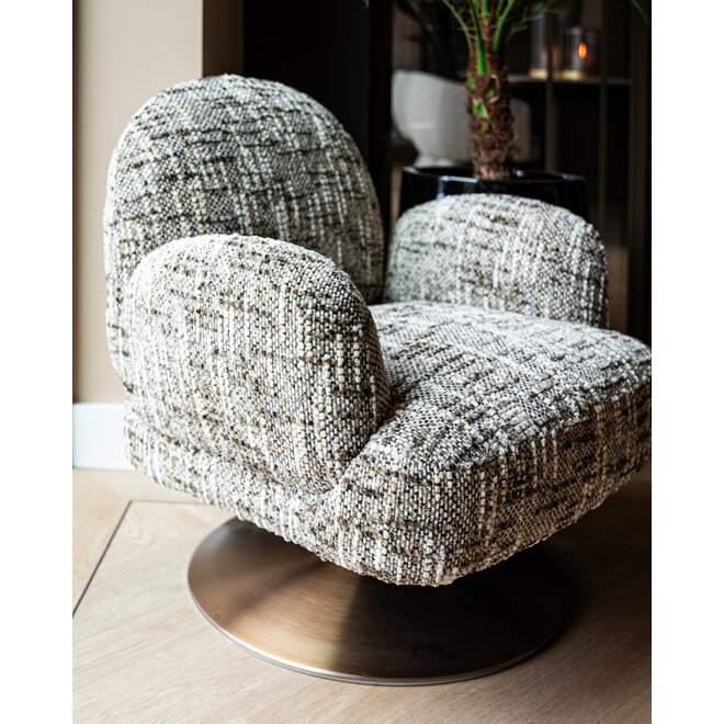 Lounge stoel Kagney brown omara swivel