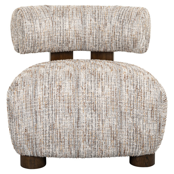 Lounge stoel Arabella greige coco