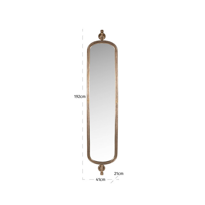Spiegel Hasting brass antique