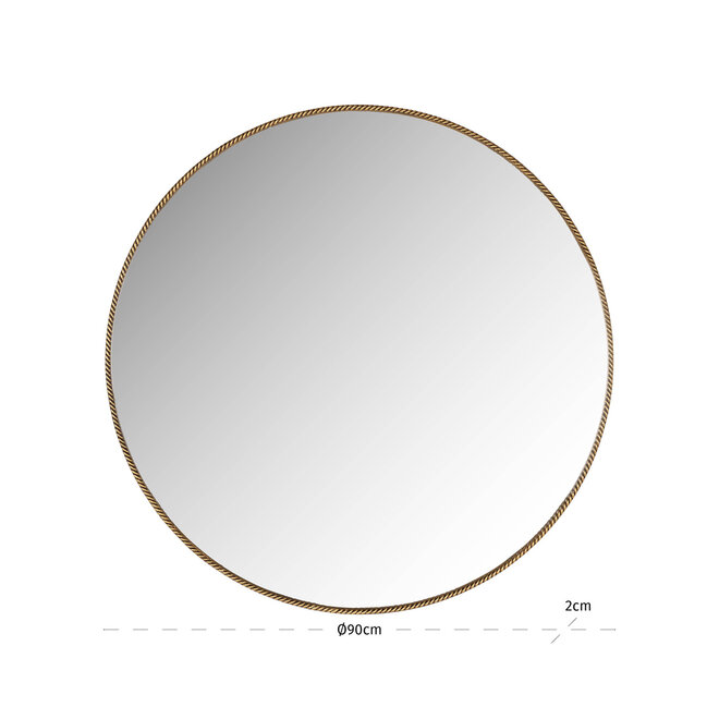 Spiegel Lavinia gold 110Ø