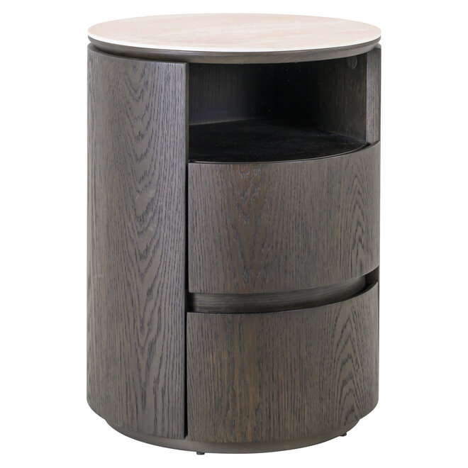 Nachtkastje Nando brown 2-drawers