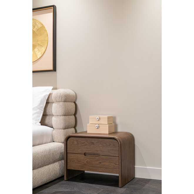 Nachtkastje Bedford brown 2-drawers
