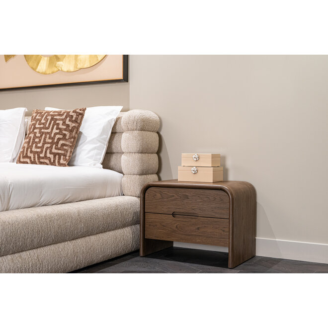 Nachtkastje Bedford brown 2-drawers