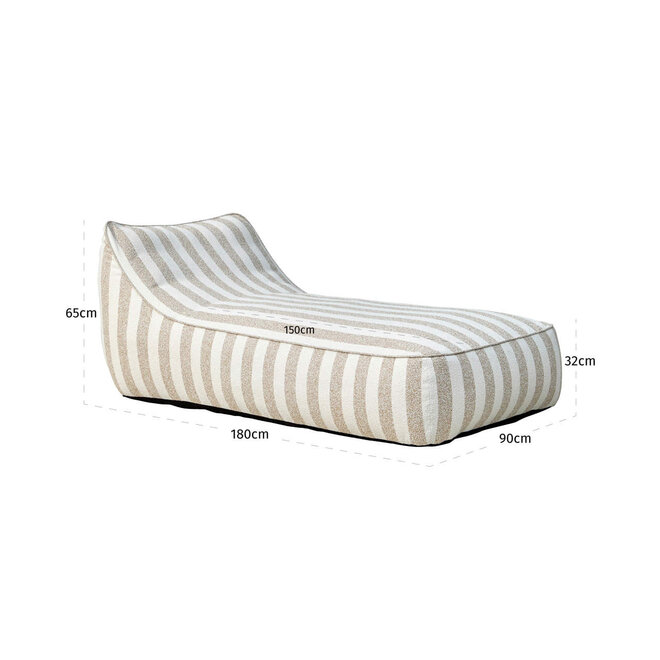 Outdoor dagbed Solada ecru stripe