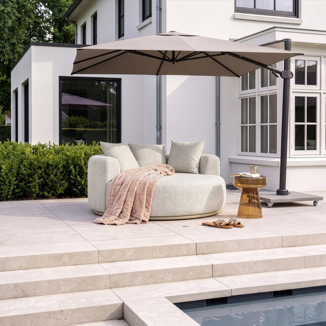 Outdoor dagbed Belucci ecru round