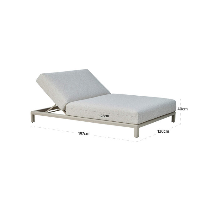 Outdoor dagbed Kempinski ecru double