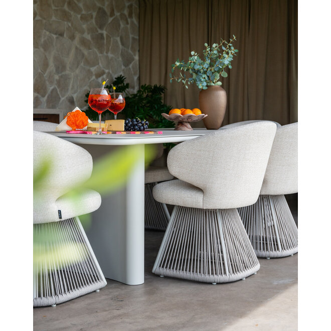 Outdoor eetkamerstoel Nuba beige alpine