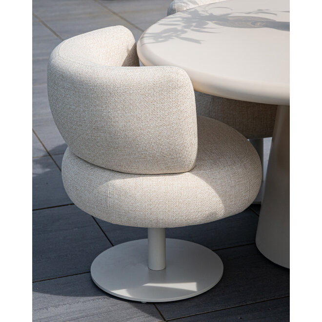 Outdoor eetkamerstoel Mason beige alpine swivel