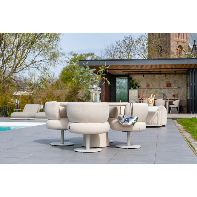 Outdoor eetkamerstoel Mason beige alpine swivel