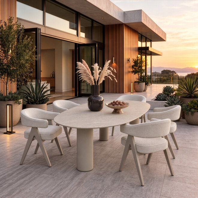 Outdoor eettafel Jabali beige