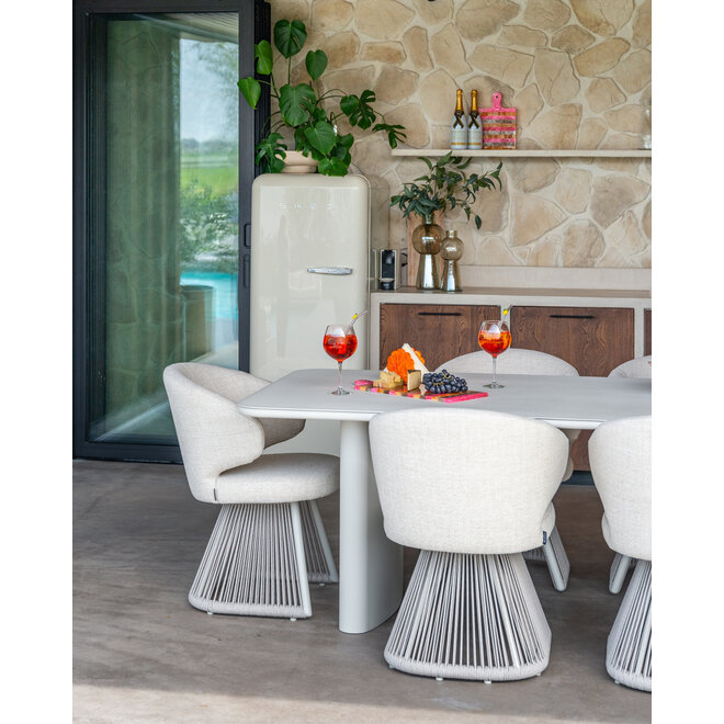 Outdoor eettafel Senza light beige 220